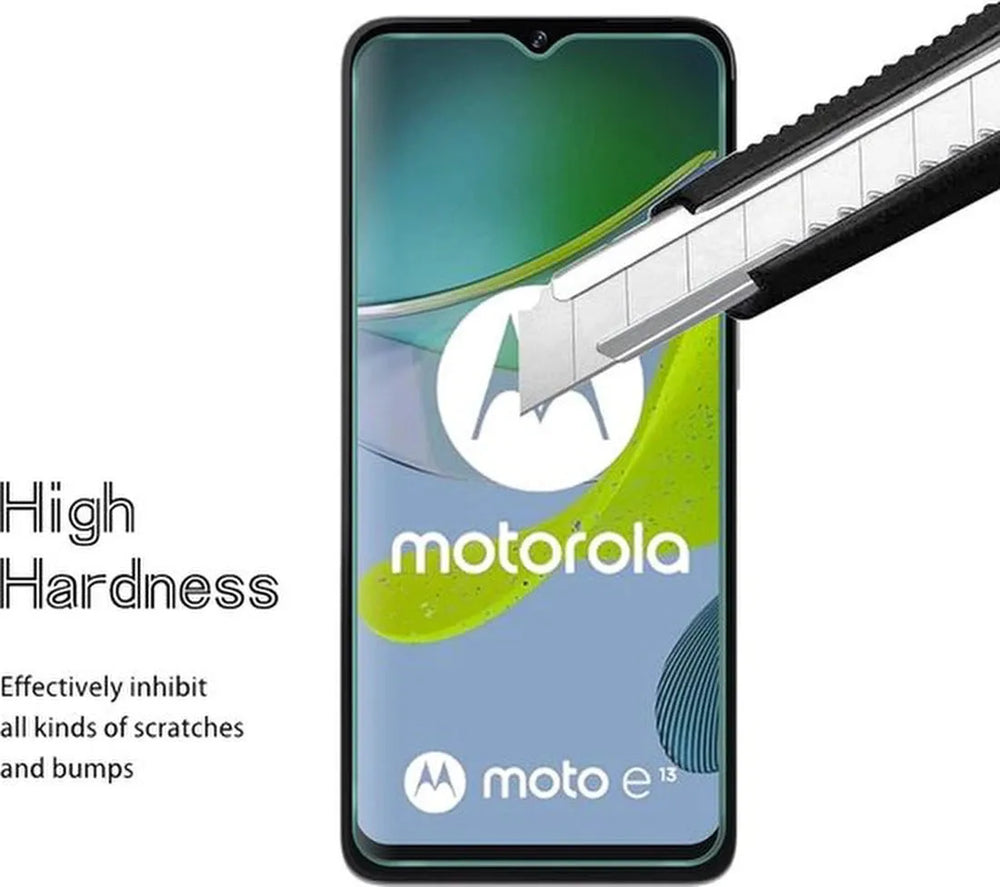 Motorola Moto E13 Screenprotector Gehard 9H – Anti-kras – 2-Pack-Ilumina Benelux