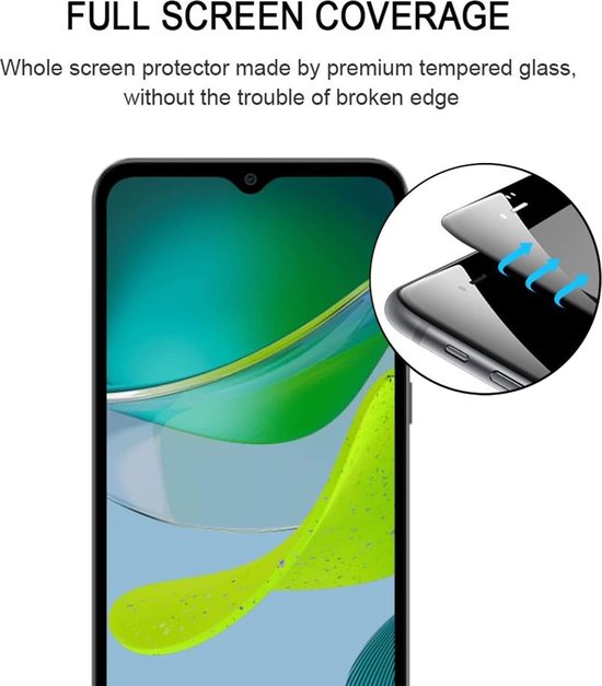 Motorola Moto E13 Screenprotector Gehard 9H Screenprotector Full Cover – 3-Pack-Ilumina Benelux