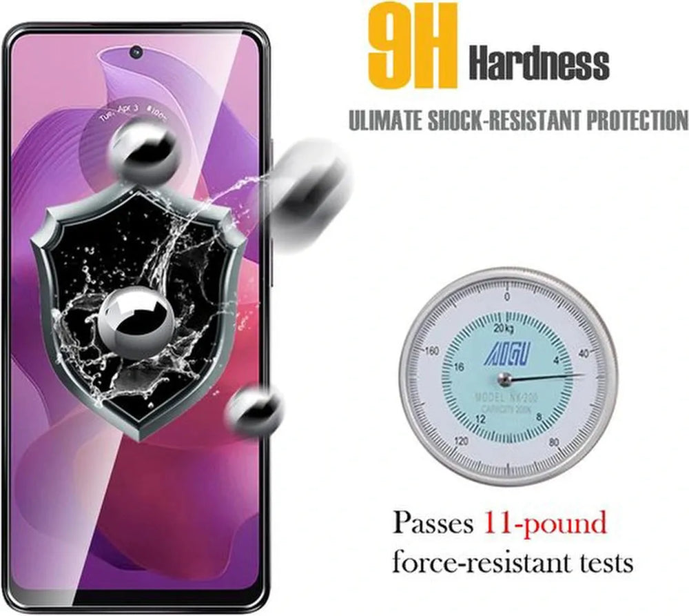 Motorola Moto E14/Moto G04/G04s/Moto G24 Screenprotector Gehard 9H – Anti-kras – 2-Pack-Ilumina Benelux