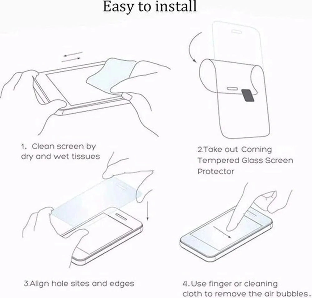 Motorola Moto E20/E30/E40 Screenprotector Gehard 9H – Anti-kras – 5-Pack-Ilumina Benelux