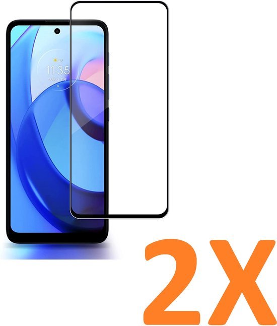 Motorola Moto E20/E30/E40 Screenprotector Gehard 9H Screenprotector Full Cover – 2-Pack-Ilumina Benelux