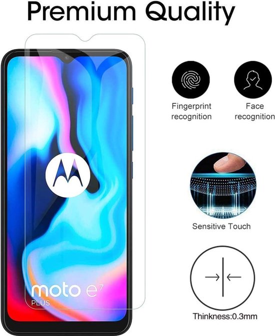 Motorola Moto E7 Plus Screenprotector Gehard 9H – Anti Kras – 2-Pack-Ilumina Benelux