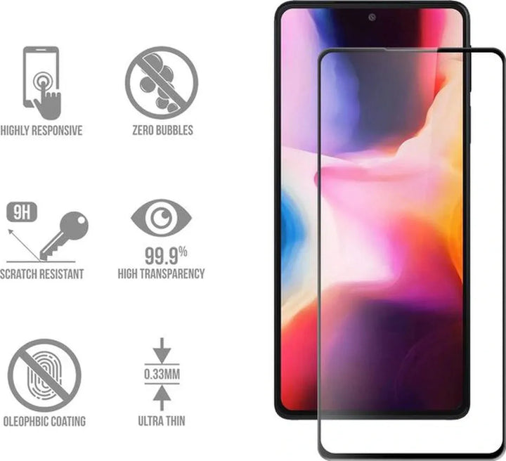 Motorola Moto Edge 30 Pro Screenprotector Full Cover Screenprotector Gehard 9H – 1-Pack-Ilumina Benelux