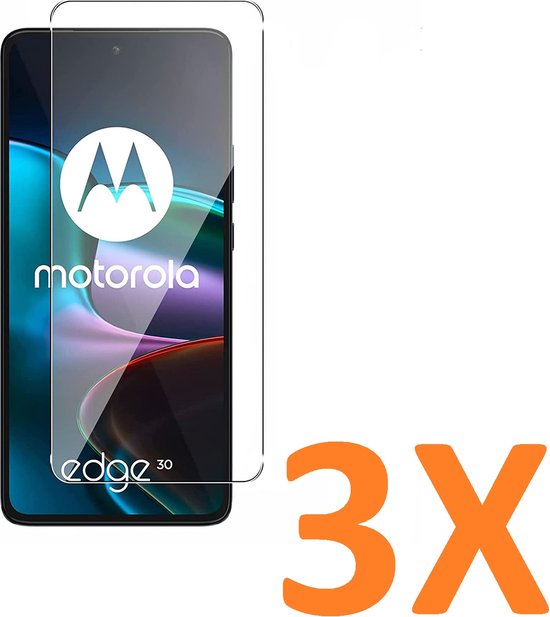 Motorola Moto Edge 30 Screenprotector Gehard 9H – Anti-kras – 3-Pack Tempered Glas-Ilumina Benelux