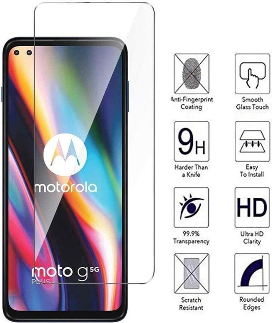 Motorola Moto G 5G Screenprotector Gehard 9H – Anti Kras – Tempered Glas – 1-Pack-Ilumina Benelux