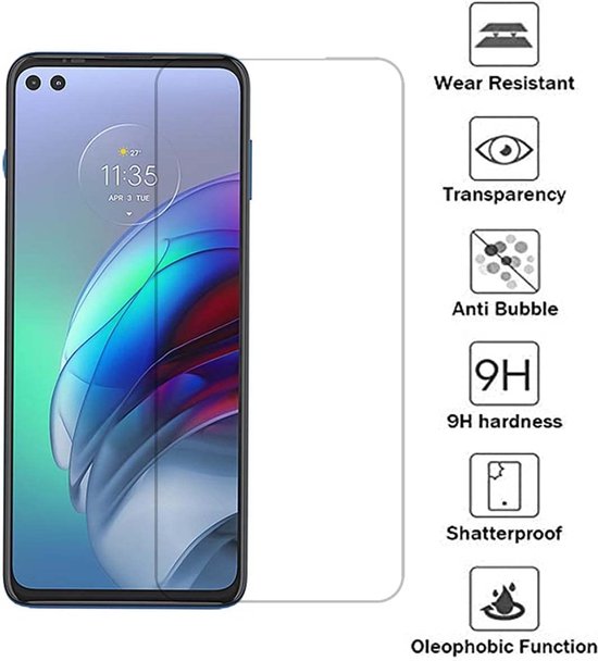 Motorola Moto G100 Screenprotector Gehard 9H – Anti-kras – 1-Pack-Ilumina Benelux