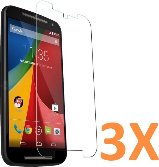Motorola Moto G2 Screenprotector Gehard 9H – Anti-kras – 3-Pack-Ilumina Benelux
