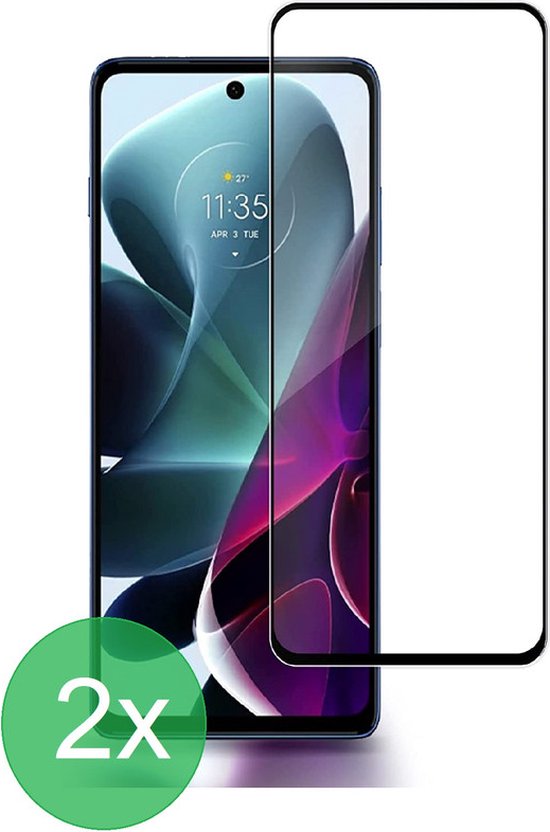 Motorola Moto G200 5G Screenprotector Full Cover Screenprotector Gehard 9H – 2-Pack-Ilumina Benelux