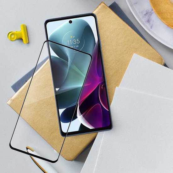 Motorola Moto G200 5G Screenprotector Full Cover Screenprotector Gehard 9H – 3-Pack-Ilumina Benelux