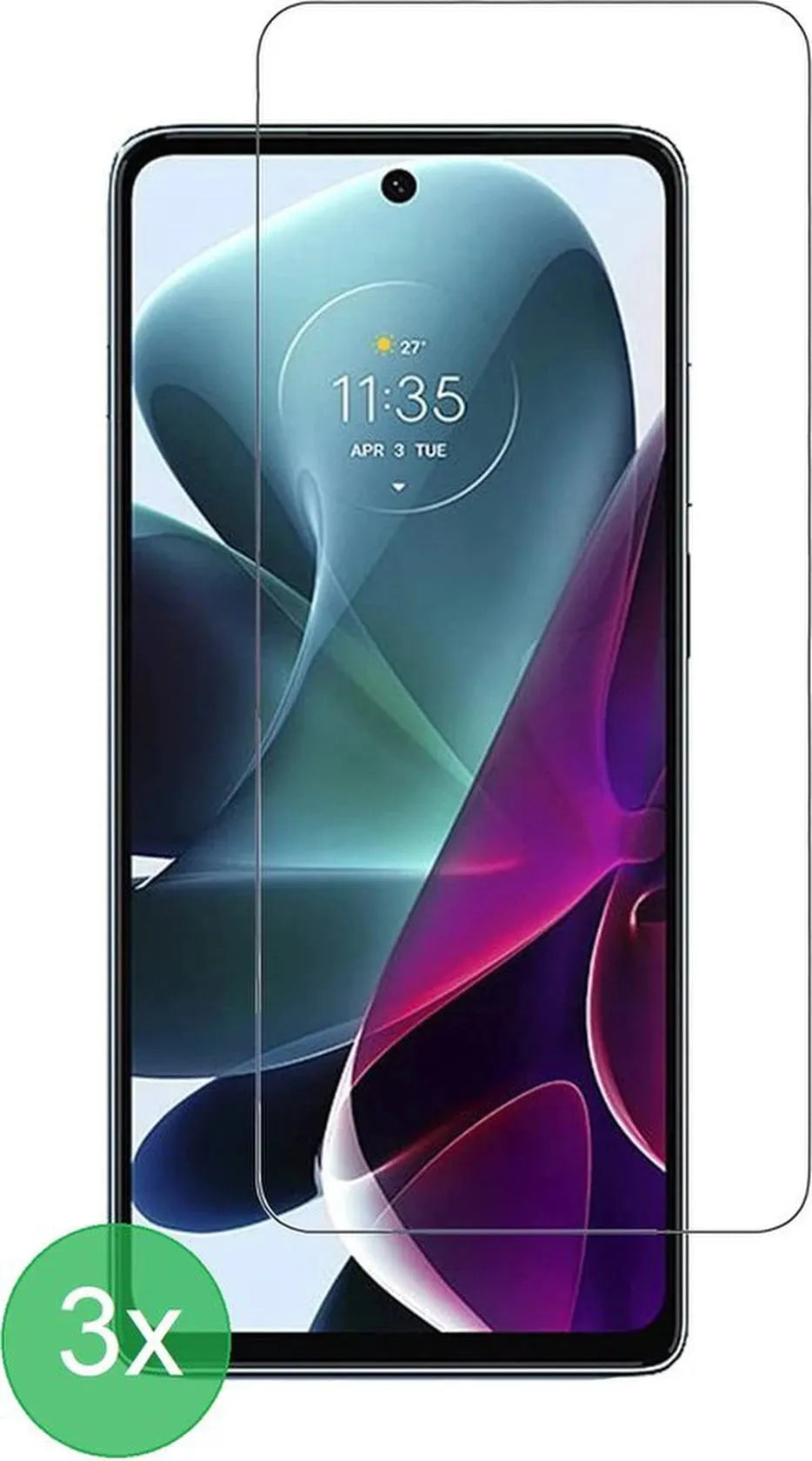 Motorola Moto G200 5G Screenprotector Gehard 9H – Anti-kras – 3-Pack-Ilumina Benelux