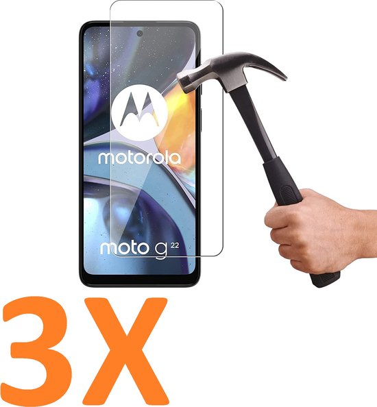 Motorola Moto G22 Screenprotector Gehard 9H – Anti-kras – 3-Pack-Ilumina Benelux