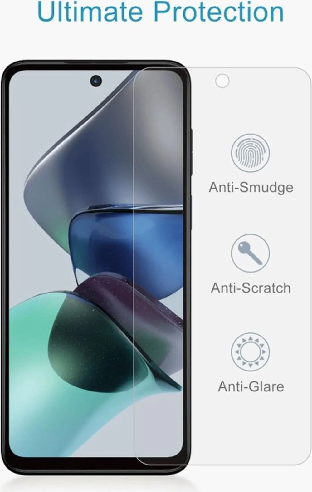 Motorola Moto G23 Screenprotector Gehard 9H – Anti-kras – 5-Pack-Ilumina Benelux