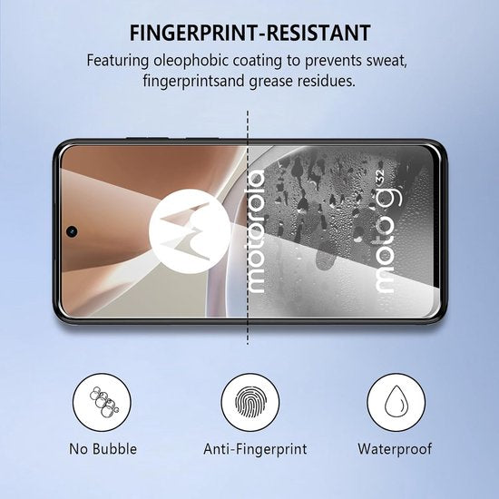 Motorola Moto G32 Screenprotector Gehard 9H – Anti-Kras – 3-Pack-Ilumina Benelux