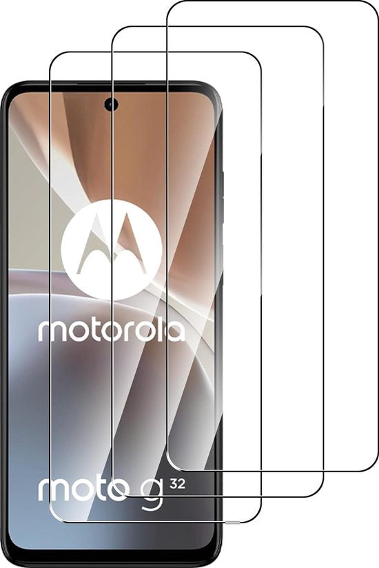 Motorola Moto G32 Screenprotector Gehard 9H – Anti-Kras – 3-Pack-Ilumina Benelux