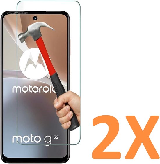 Motorola Moto G32 Screenprotector Gehard 9H – Anti-kras – 2-Pack-Ilumina Benelux