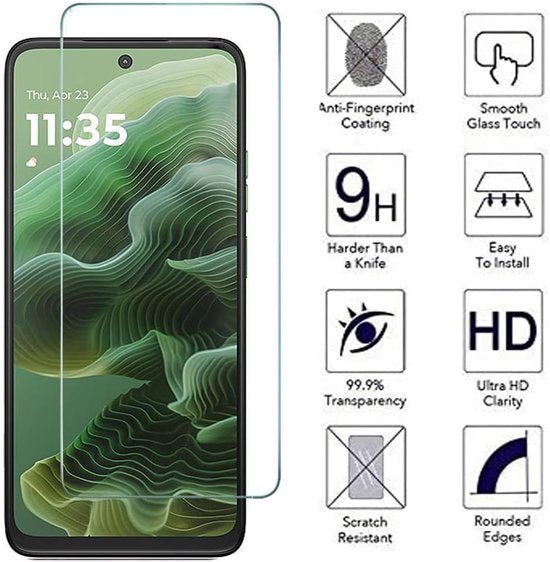 Motorola Moto G35 5G Screenprotector Gehard 9H – Anti-kras – 3-Pack Tempered Glas-Ilumina Benelux
