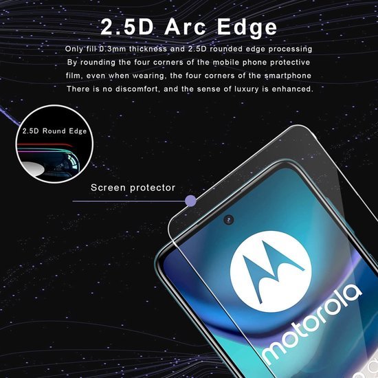 Motorola Moto G42 Screenprotector Gehard 9H – Anti-kras – 2-Pack-Ilumina Benelux