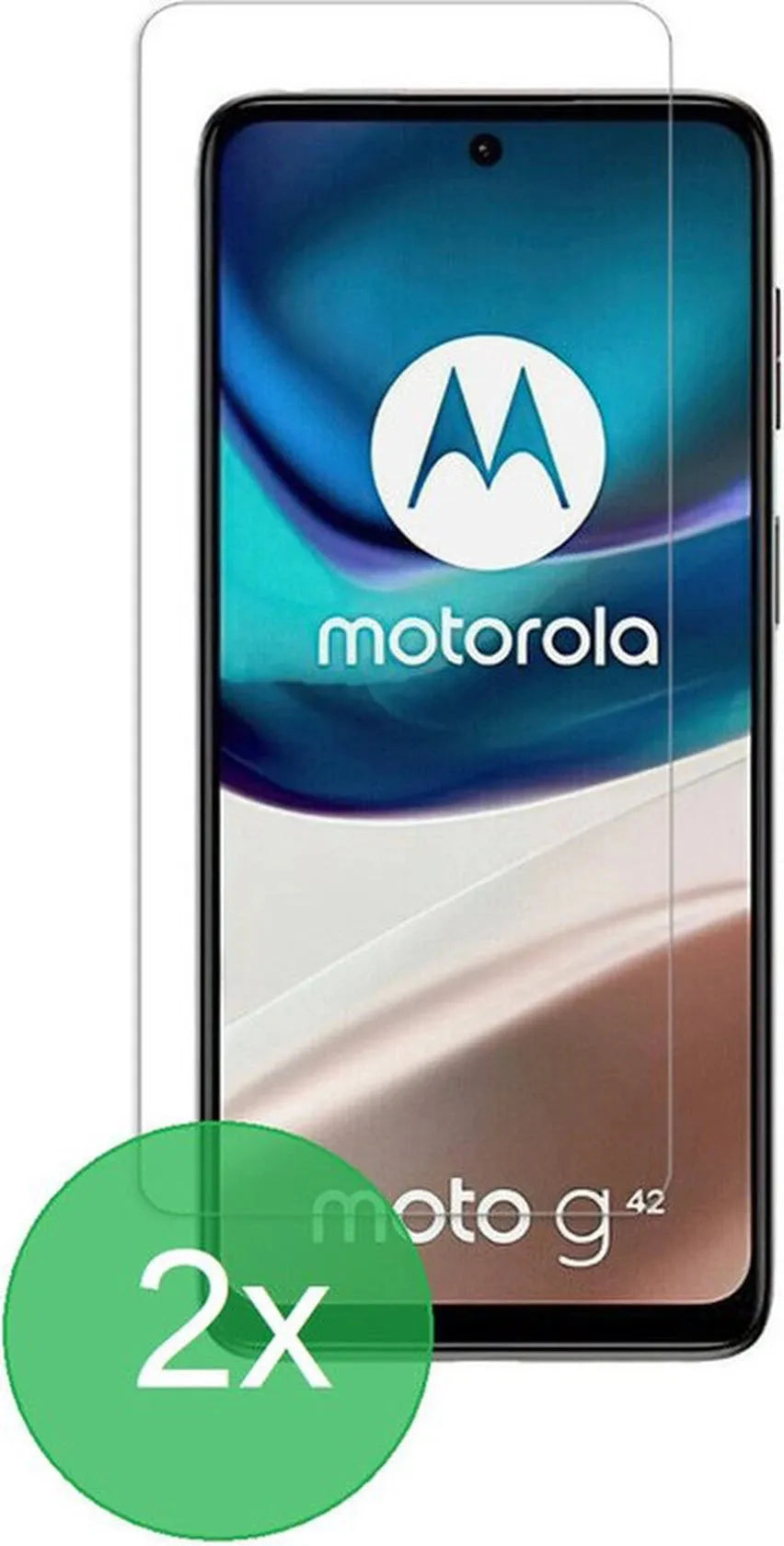 Motorola Moto G42 Screenprotector Gehard 9H – Anti-kras – 2-Pack Tempered Glas-Ilumina Benelux