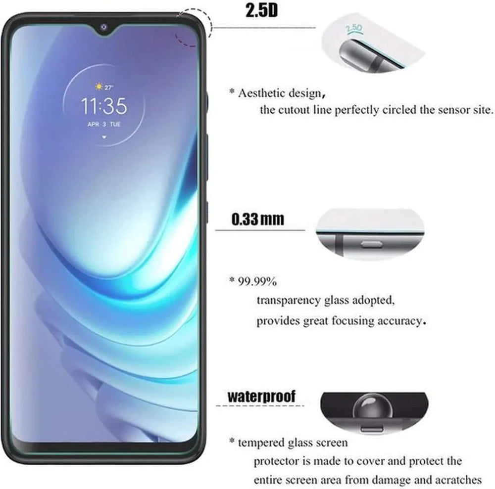 Motorola Moto G50 – 9H Gehard Glas – Anti-kras – 3-Pack-Ilumina Benelux