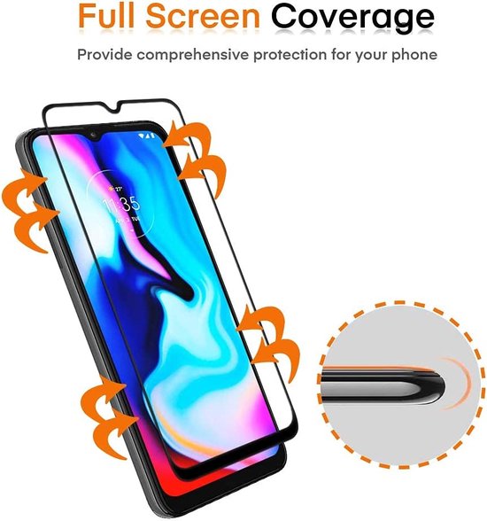 Motorola Moto G50 Screenprotector Full Cover Screenprotector Gehard 9H – 3-Pack-Ilumina Benelux