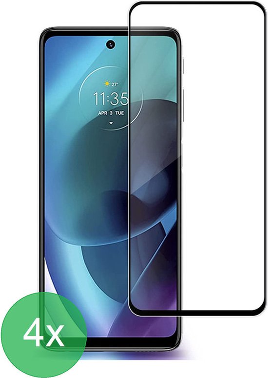 Motorola Moto G51 5G Screenprotector Full Cover Screenprotector Gehard 9H – 4-Pack-Ilumina Benelux