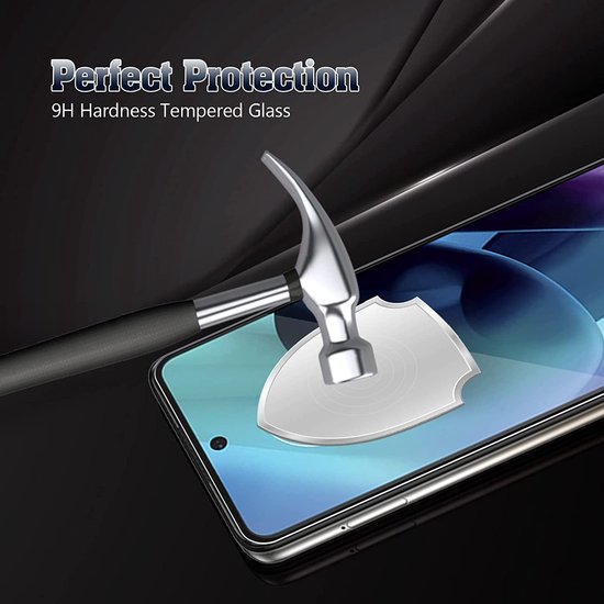 Motorola Moto G51 Screenprotector Full Cover Screenprotector Gehard 9H – Anti-kras – Tempered Glas – 1-Pack-Ilumina Benelux