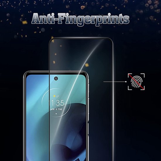 Motorola Moto G51 Screenprotector Full Cover Screenprotector Gehard 9H – Anti-kras – Tempered Glas – 1-Pack-Ilumina Benelux