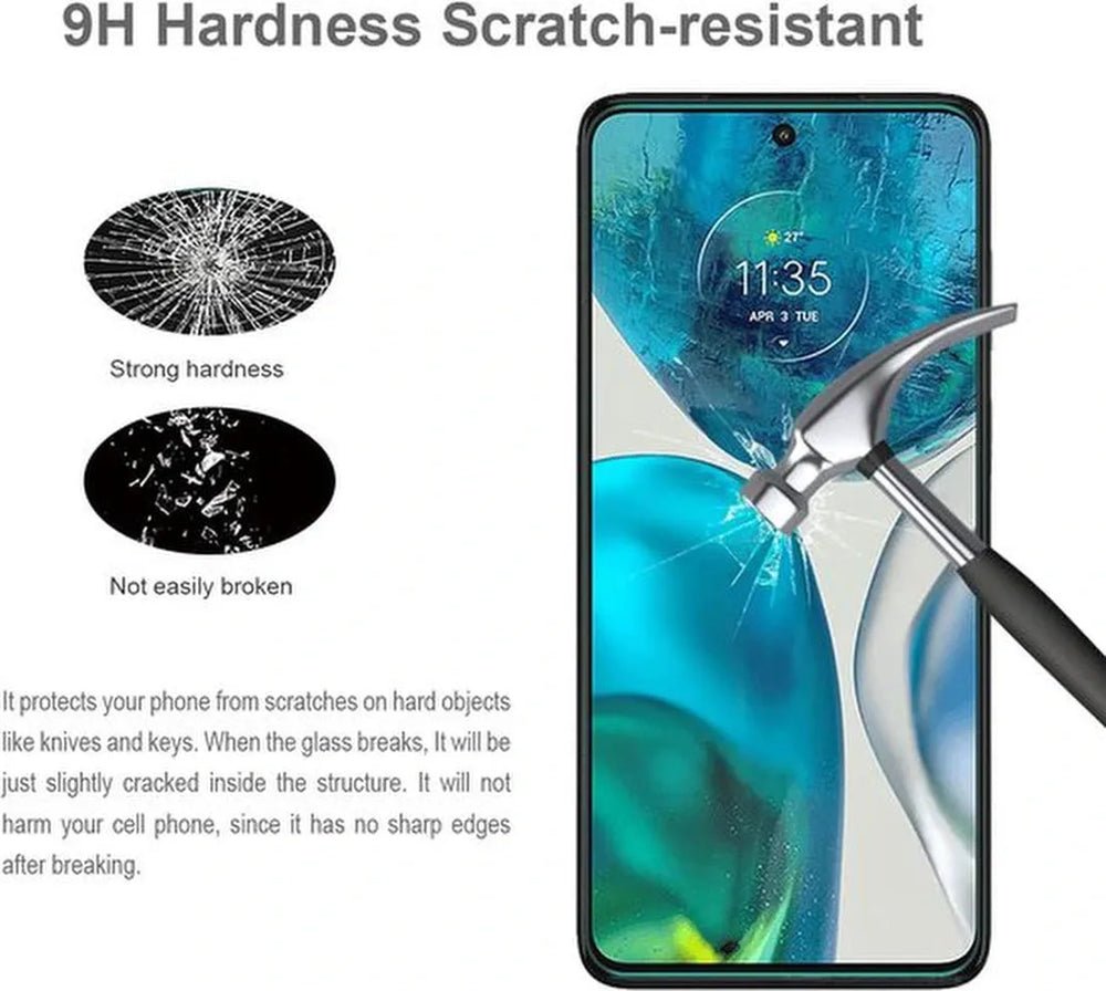 Motorola Moto G52/G82 Screenprotector Gehard 9H Screenprotector Full Cover – 4-Pack-Ilumina Benelux