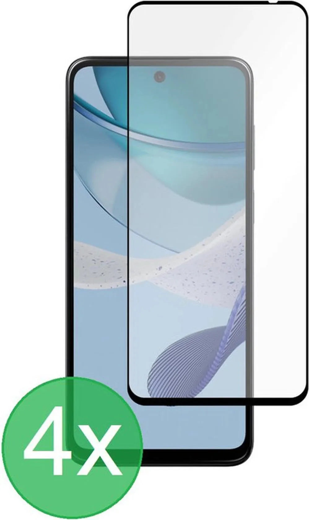 Motorola Moto G53 Screenprotector Full Cover Screenprotector Gehard 9H – 4-Pack-Ilumina Benelux