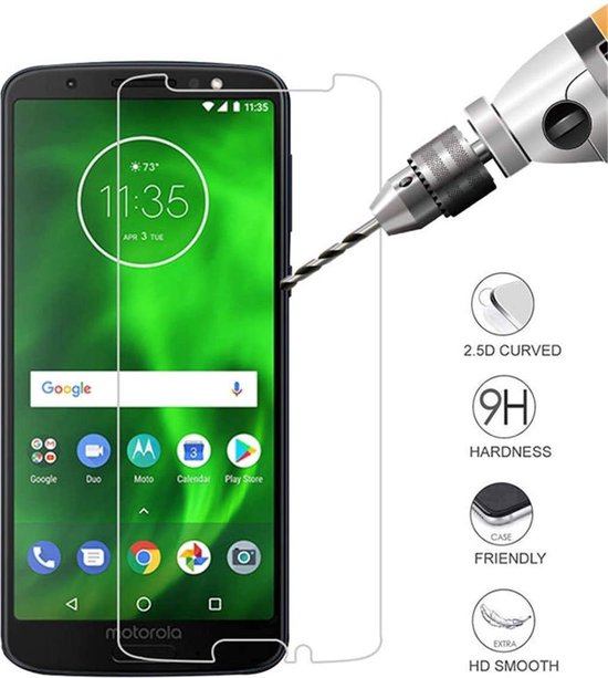 Motorola Moto G6 Screenprotector Gehard 9H – Anti-kras – Tempered Glas – 1-Pack-Ilumina Benelux
