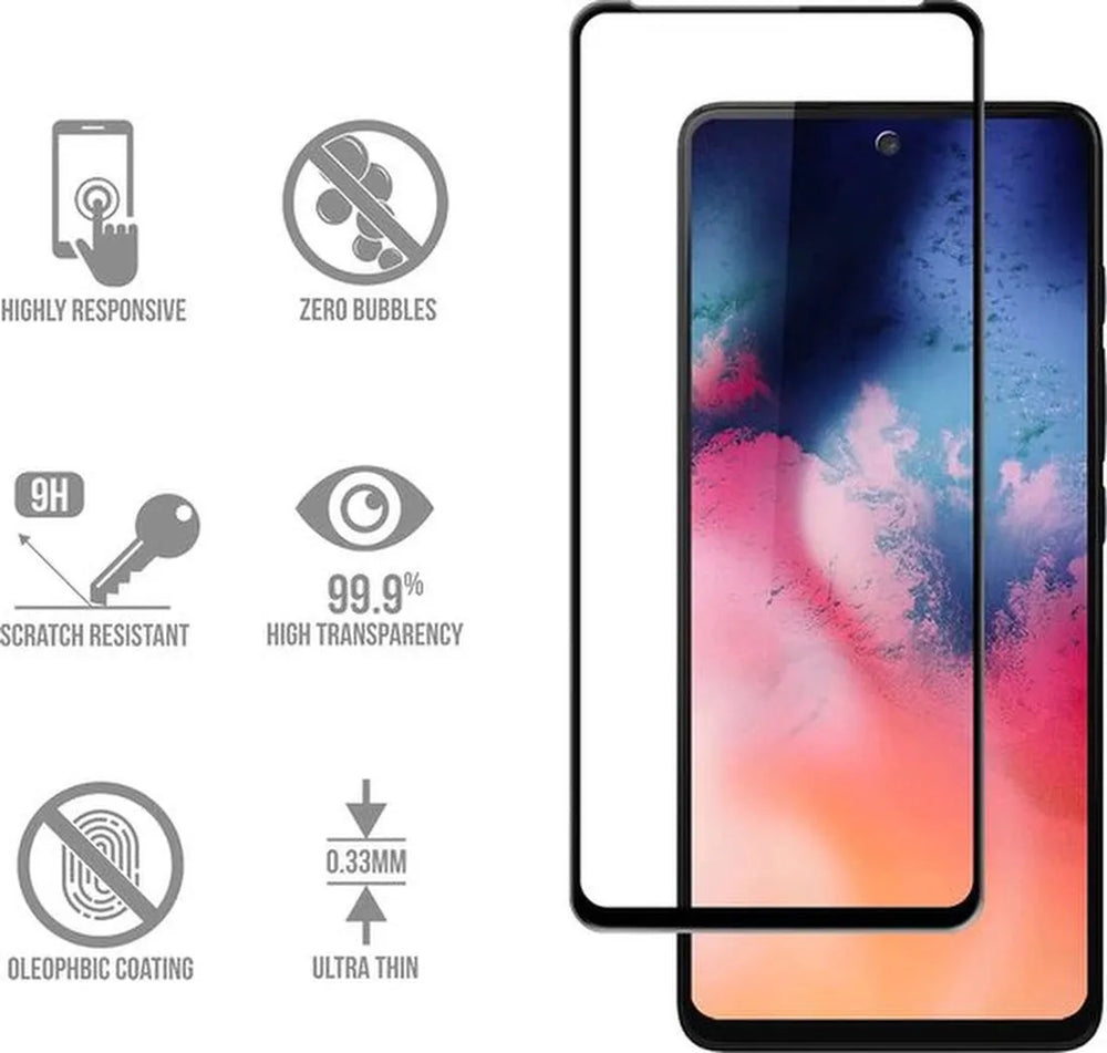 Motorola Moto G60/G60s Screenprotector Full Cover Screenprotector Gehard 9H – 3-Pack-Ilumina Benelux