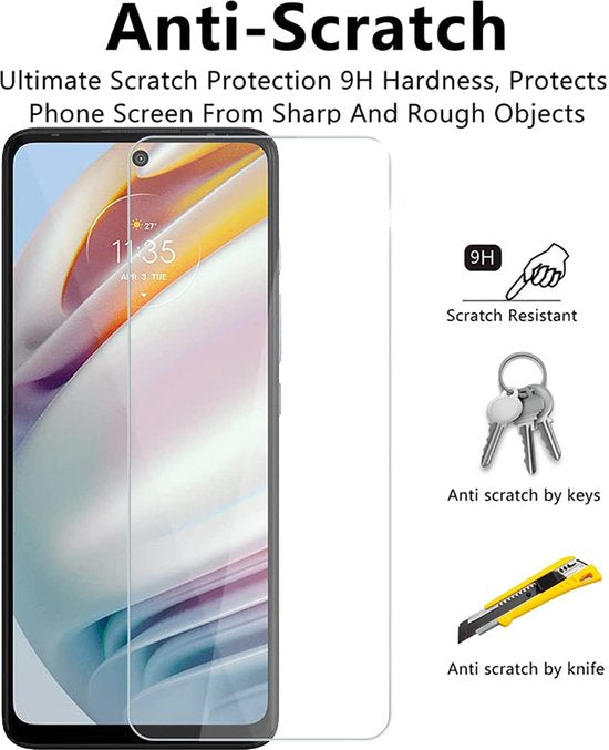 Motorola Moto G60s Screenprotector Gehard 9H – Anti-kras – 1-Pack-Ilumina Benelux