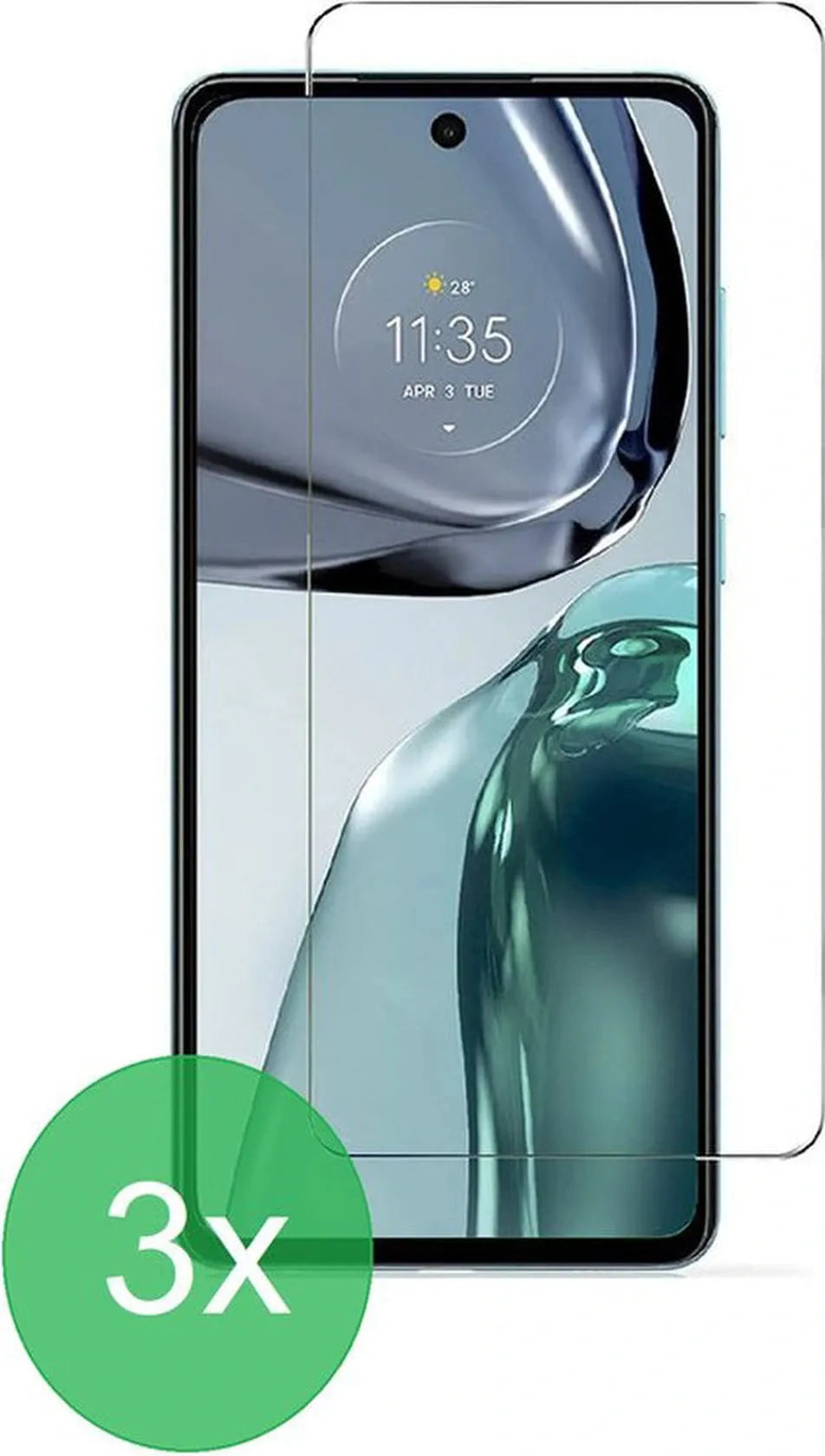 Motorola Moto G62 5G Screenprotector Gehard 9H – Anti-kras – 3-Pack-Ilumina Benelux