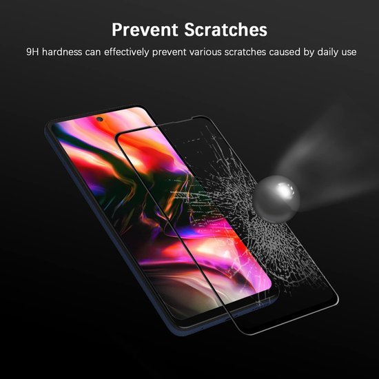 Motorola Moto G71 5G Screenprotector Full Cover Screenprotector Gehard 9H – 3-Pack-Ilumina Benelux