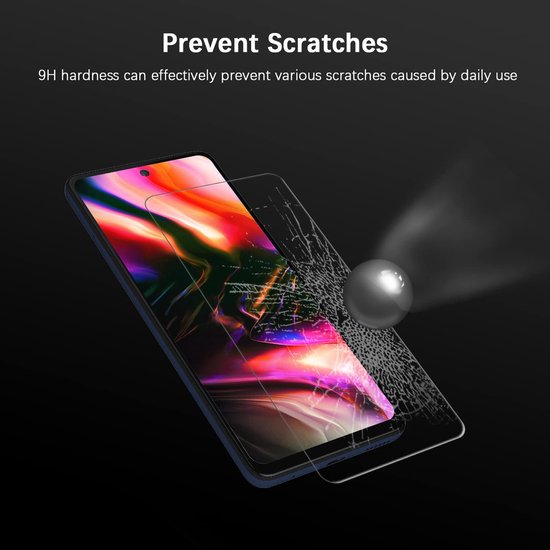 Motorola Moto G71 5G Screenprotector Gehard 9H – Anti-kras – Tempered Glas – 1-Pack-Ilumina Benelux