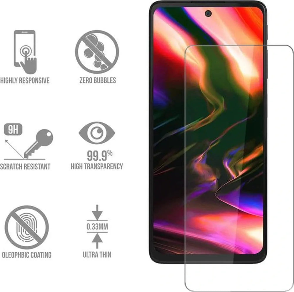 Motorola Moto G71 5G Screenprotector Gehard 9H – Anti-kras – Tempered Glas – 1-Pack-Ilumina Benelux