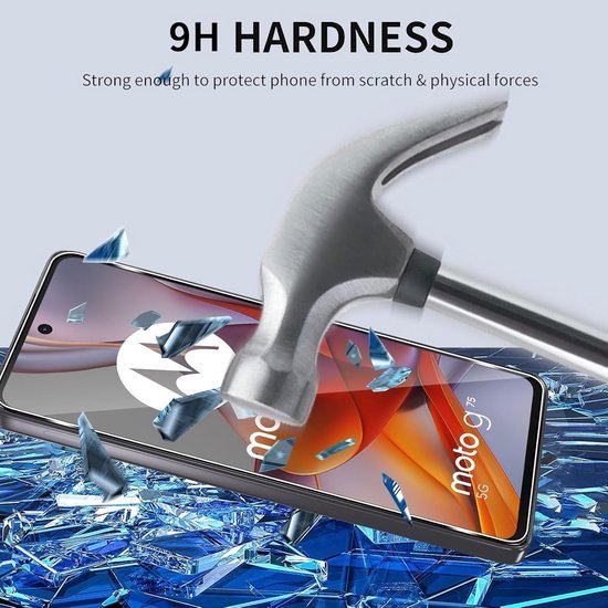 Motorola Moto G75 5G Screenprotector Gehard 9H – Anti-kras – 2-Pack-Ilumina Benelux