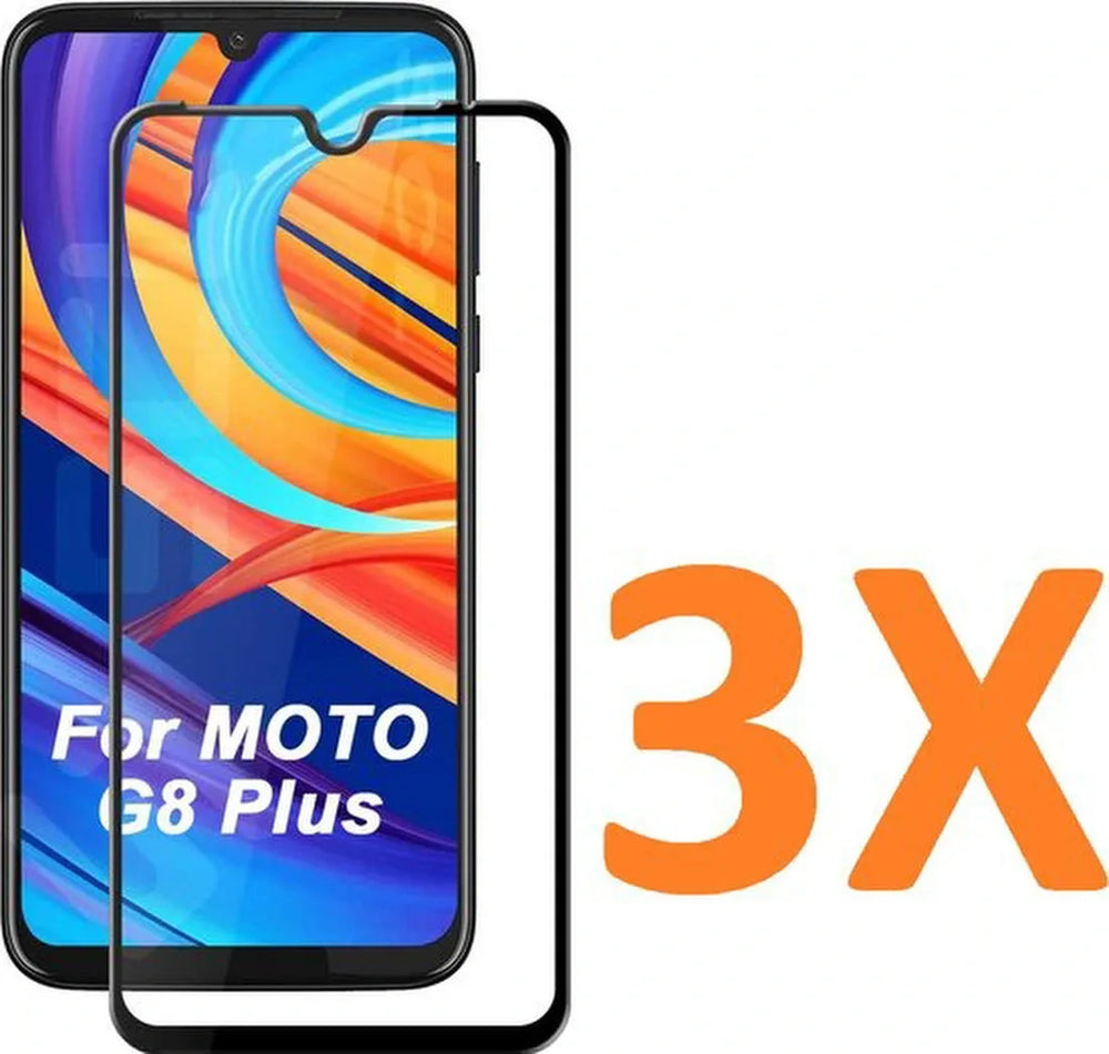 Motorola Moto G8 Plus Screenprotector Gehard 9H – Anti-kras – 3-Pack-Ilumina Benelux