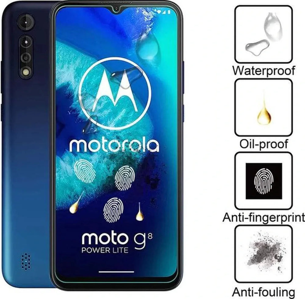Motorola Moto G8 Power Lite Screenprotector Gehard 9H – Anti-kras – 2-Pack-Ilumina Benelux