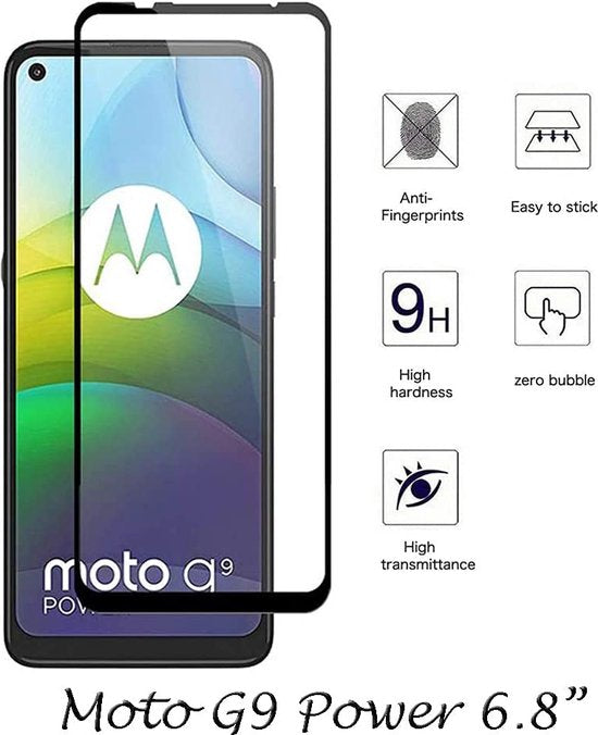 Motorola Moto G9 Power Screenprotector Full Cover Screenprotector Gehard 9H – 4-Pack-Ilumina Benelux