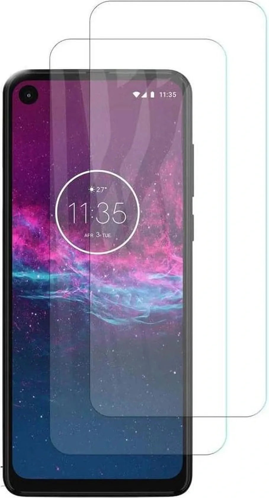 Motorola One Action Screenprotector Gehard 9H – Anti-kras – 2-Pack-Ilumina Benelux