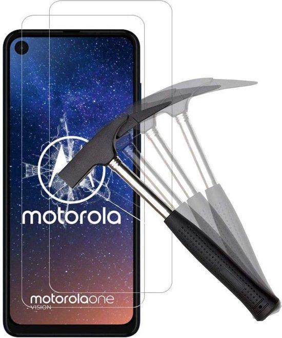 Motorola One Vision Screenprotector Gehard 9H – Anti-kras – 2-Pack-Ilumina Benelux