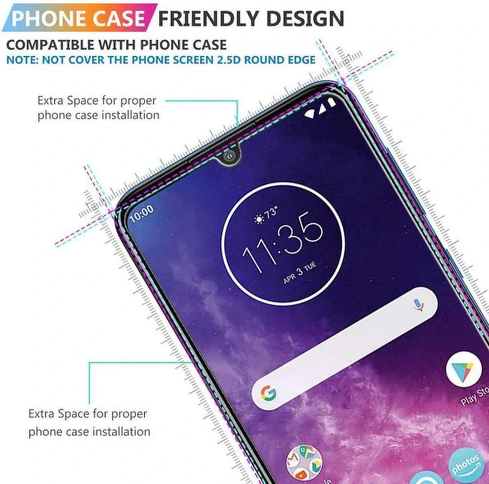 Motorola One Zoom Screenprotector Gehard 9H – Anti-kras – 3-Pack-Ilumina Benelux