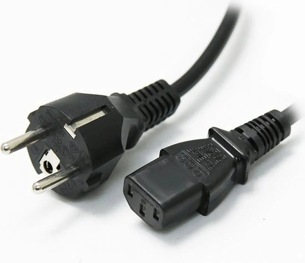 Netkabel – Geschikt voor Monitor & TV – Universele Voedingskabel – EU Stekker – Zwart-Voedingskabels-Ilumina Benelux