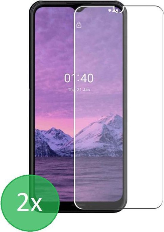 Nokia 1.4 – 9H Gehard Glas – Anti-Kras – 2-Pack Tempered Glas-Ilumina Benelux