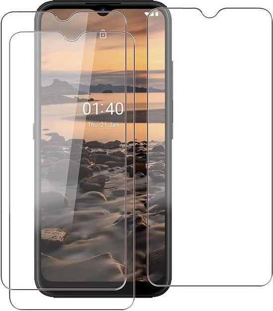 Nokia 1.4 – 9H Gehard Glas – Anti-kras – 3-Pack Tempered Glas-Ilumina Benelux