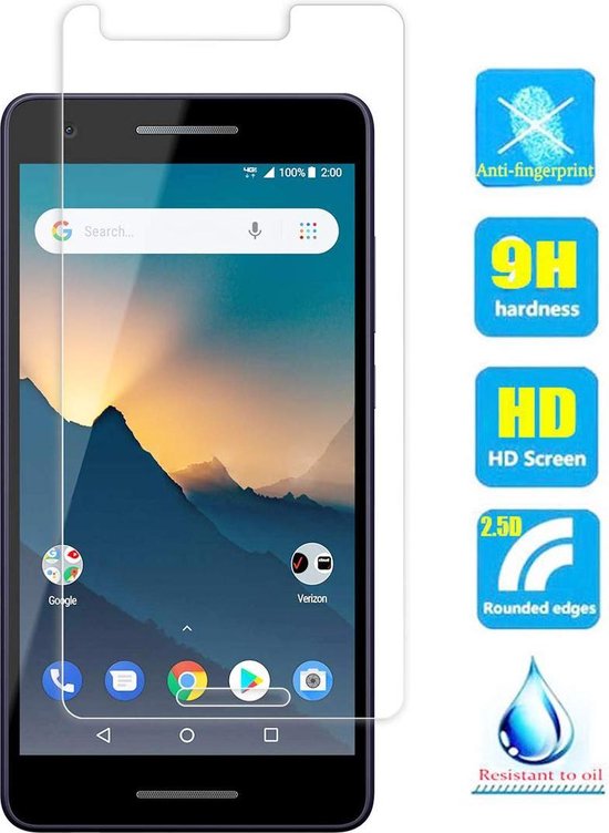 Nokia 2.1 Screenprotector Gehard 9H – Anti Kras – Tempered Glas – 1-Pack-Ilumina Benelux