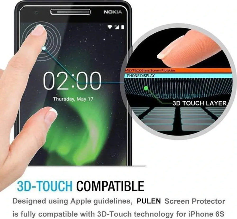 Nokia 2.1 Screenprotector Gehard 9H – Anti-kras – Tempered Glas – 1-Pack-Ilumina Benelux