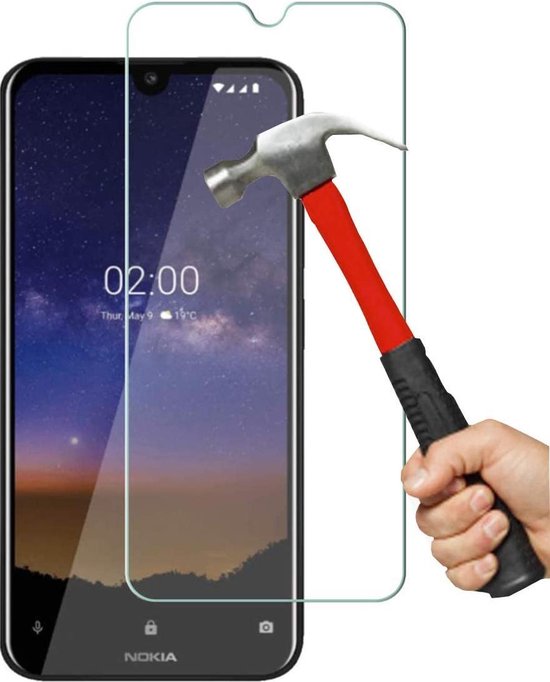 Nokia 2.2 Screenprotector Gehard 9H – Anti Kras – Tempered Glas – 1-Pack-Ilumina Benelux