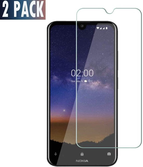 Nokia 2.2 Screenprotector Gehard 9H – Anti-kras – 2-Pack-Ilumina Benelux